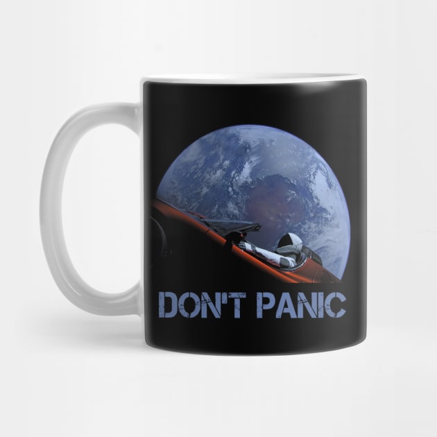 Starman Earth Don't Panic by Nerd_art